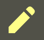 A yellow pencil on a gray background Description automatically generated